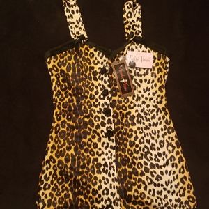 Voodoo Vixen Leopard Romper